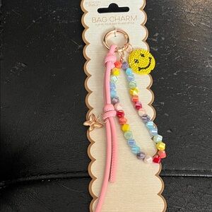 Pink Multicolor Teen  Bag Charm